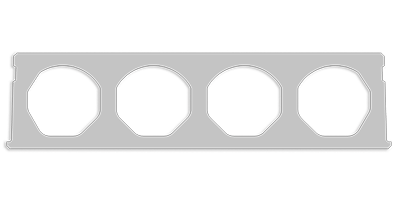 Sección de placa alveolar Artepref